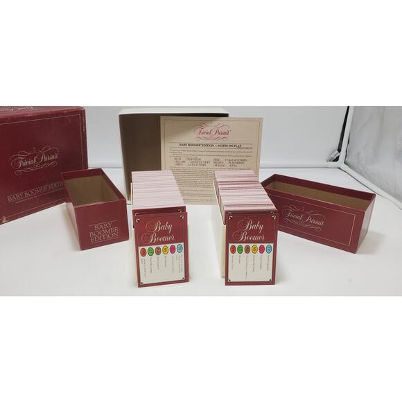 Trivial Pursuit Baby Boomer Edition Subsidiary Card Set For Master Game VTG 1983 - Picture 3 of 6